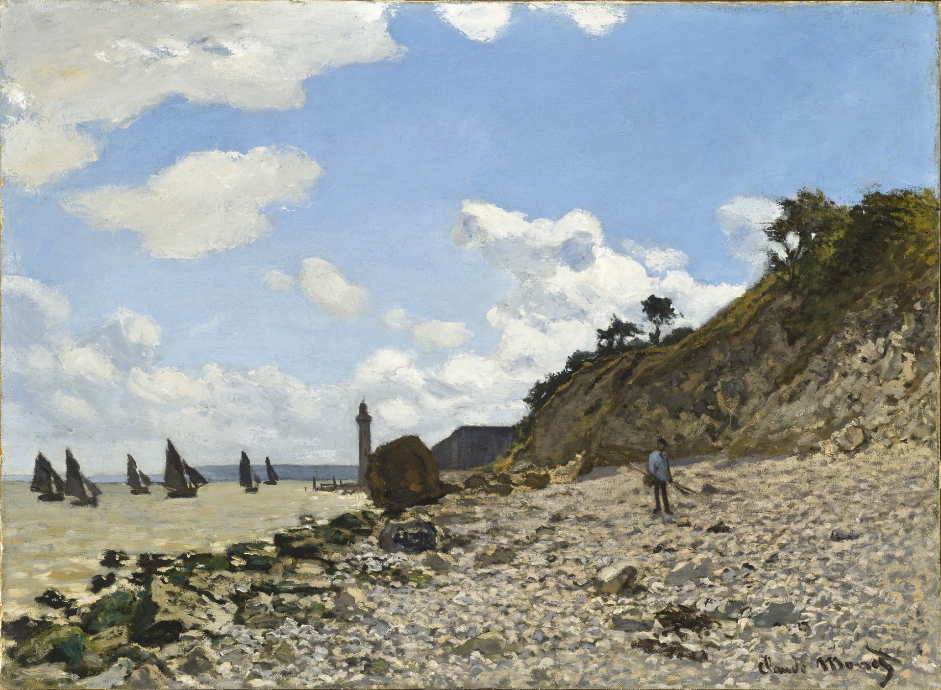 1864-1866 The Beach at Honfleur